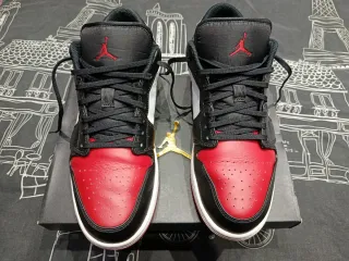 Air Jordan 1 Low Negro Rojo Blanco