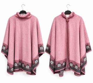 Capa o Poncho Invierno Rosa. Hecho Ecuador