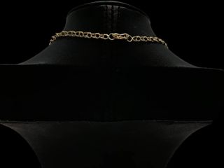 cadena oro 18k con circonita 20cm