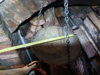 Bilancia antica in ferro e ottone da collezione