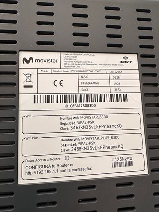 Router Fibra Movistar