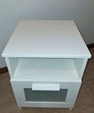 Mesita de noche BRIMNES blanca 39x41 cm