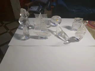 Colección figuras cristal decorativas