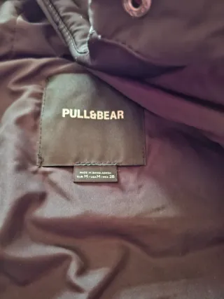 Plumífero oversize Pull&Bear negro