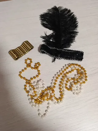 Disfraz Charleston Mujer Negro y Dorado