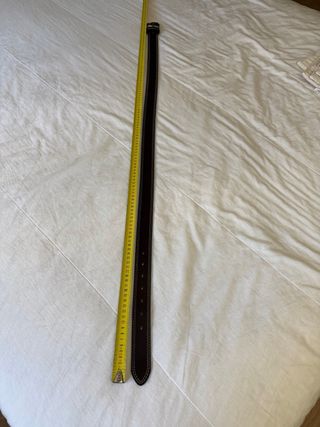 Cinturone in pelle marrone da uomo