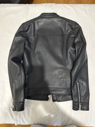 Chaqueta cuero negra Talla XS/34