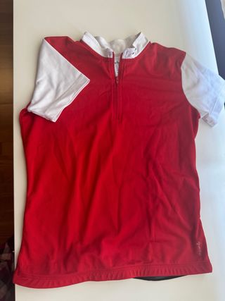 Maillot Ciclismo Niño Rojo y Blanco