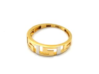 anillo oro 18k con circonita