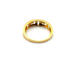 anillo oro 18k con circonita