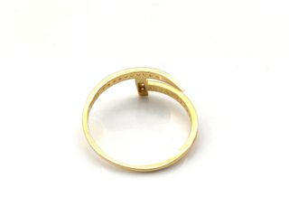 anillo oro 18k con piedra con circonita