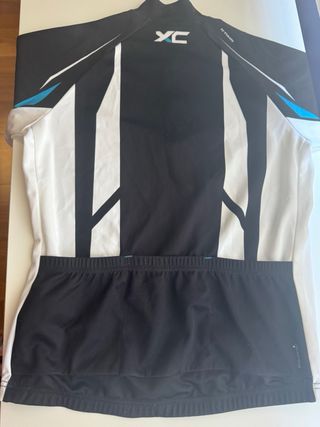 Maillot Ciclismo Niño Negro/Blanco/Azul
