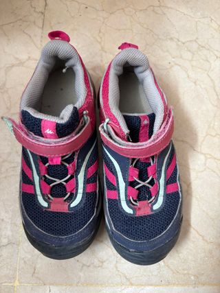 Zapatillas deportivas niño/a azul y rosa numero 31