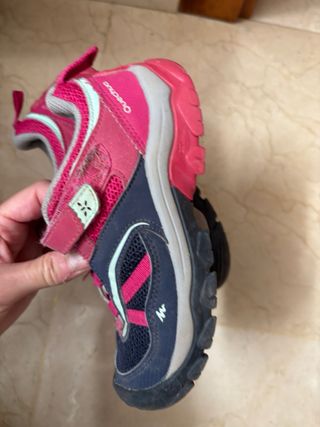 Zapatillas deportivas niño/a azul y rosa numero 31