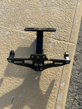 Portamatriculas Negro Aluminio