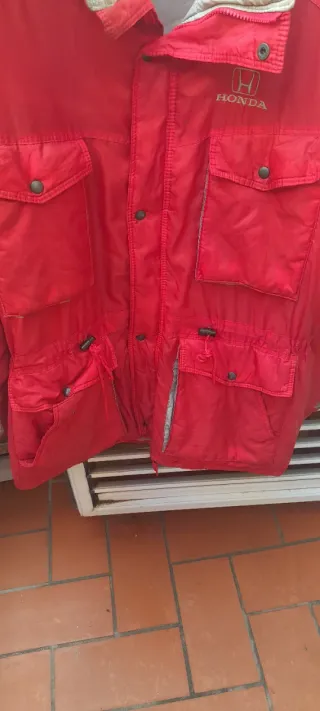 Chaqueta Honda Roja Talla M Impermeable