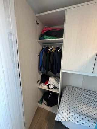 Literas con armarios y cajones