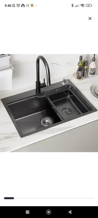 Lavabo de un seno 680x480mm