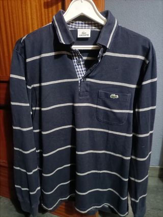 Polo Lacoste Rayas Talla L