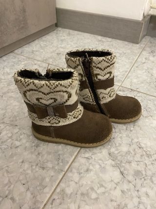 Set 2 stivaletti bimba marroni e nero