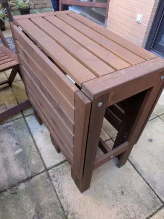 Mesa y 4 Sillas Plegables Ikea Applaro