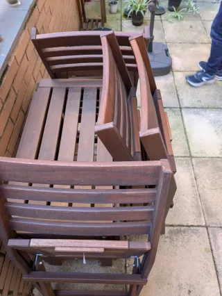 Mesa y 4 Sillas Plegables Ikea Applaro