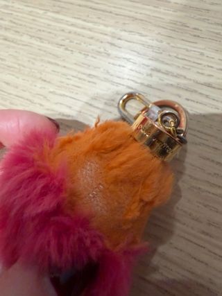 Portachiavi Louis Vuitton Pelliccia Arancio Rosa