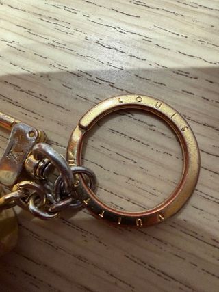 Portachiavi Louis Vuitton Pelliccia Arancio Rosa