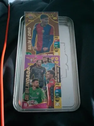 Lote 2 cartas fútbol Panini Balón de Oro