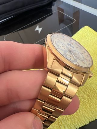 Reloj Lotus baño en oro Dorado Cronógrafo