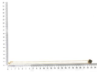 gargantilla oro 18k con piedra con onix 22cm