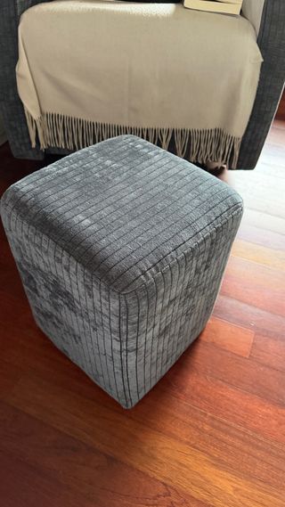 Sofá modular azul grisaceo