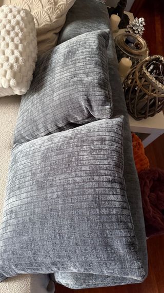 Sofá modular azul grisaceo