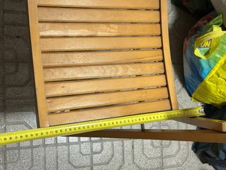 Pareja Sillas Vintage Plegables de Madera