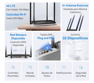 Router 4G LTE Mercusys MB115-4G 300 Mbps