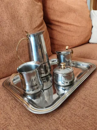 Juego café acero inoxidable
