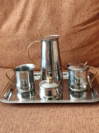 Juego café acero inoxidable