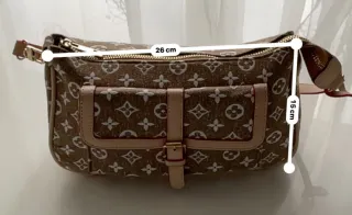 Bolso marrón con estampado