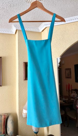 Vestido Peto Falda Don Algodón Azul