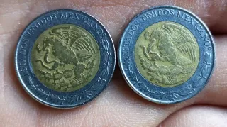 Moneda rara 1 Peso Mexicano numismatica