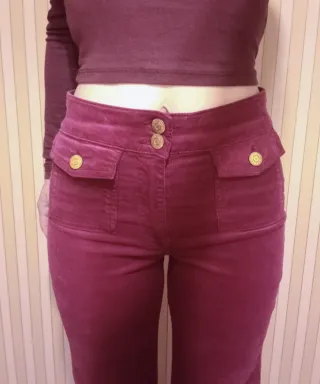 Pantalones pana fucsia Scalpers