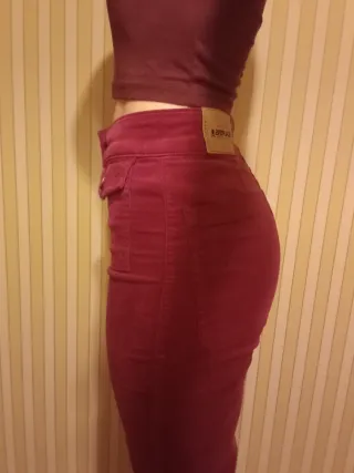 Pantalones pana fucsia Scalpers