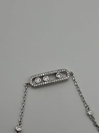 Collana e bracciale con ciondolo a forma di barra