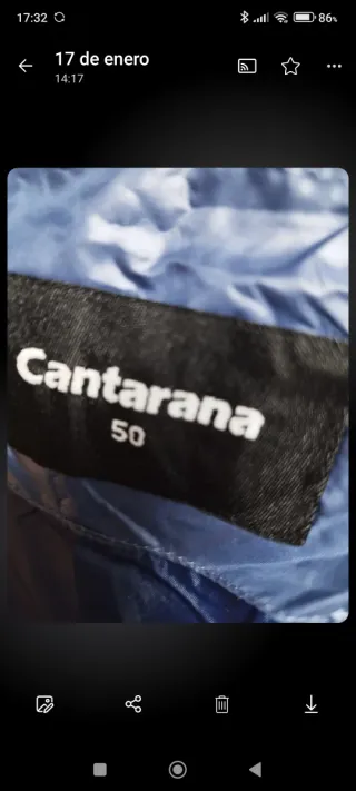 Chaqueta Bimba y Lola Azul Mujer