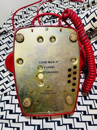 Teléfono Heraldo antiguo Rojo citesa