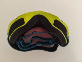 Casco y Gafas Esquí Naranja Wedze