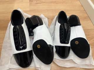 Zapatos de baile UNISEX blanco y negro (n36 y 42)