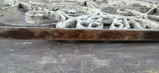 Antigua reja de hierro forjado 99 largo 53 alto