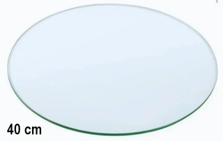 2 Tableros Cristal Redondos 44cm