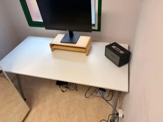 Mesa escritorio blanca IKEA